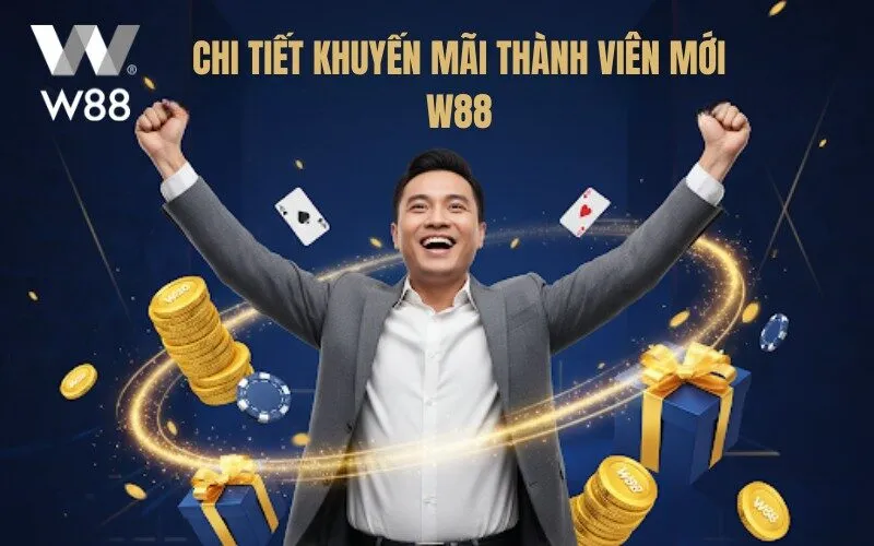 Chi tiết khuyến mãi thành viên mới W88